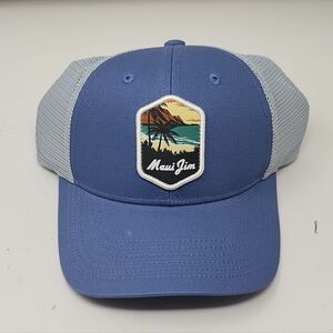 New Maui Jim Trucker Hat with  Scenic Hawaii Patch